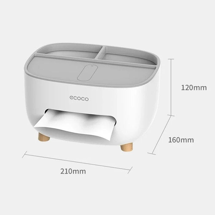 ECOCO Multipurpose Desktop Tissue Box. (Premium Quality)