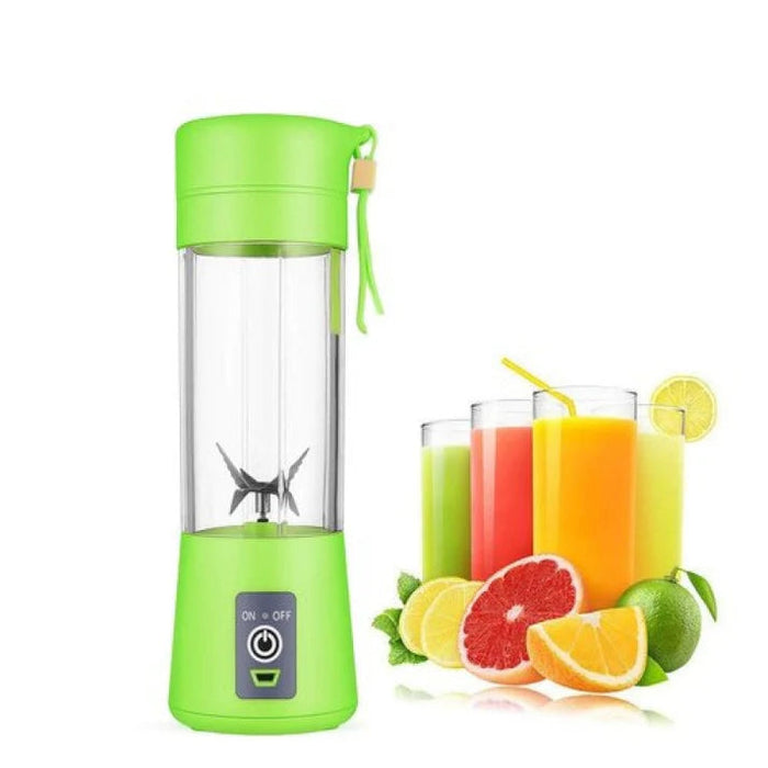 Six Blade Portable USB Rechargeable Electric Juicer Blender Bottle