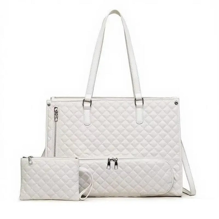 2 In1 Lunch Tote Bag for Women Shoulder Laptop Bag Large Capacity with Insulated Compartment Outdoor