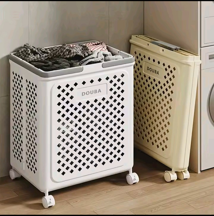 Large Capacity Foldable Laundry Trolly
