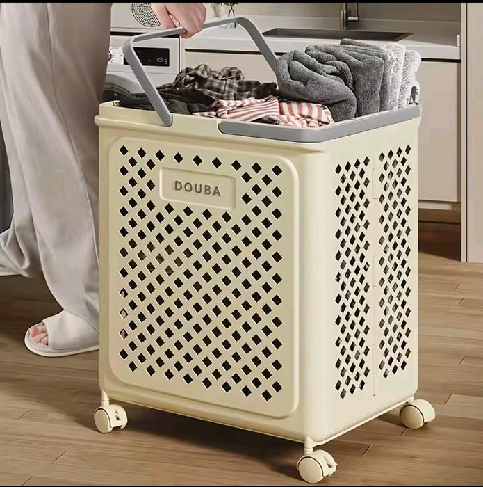 Large Capacity Foldable Laundry Trolly