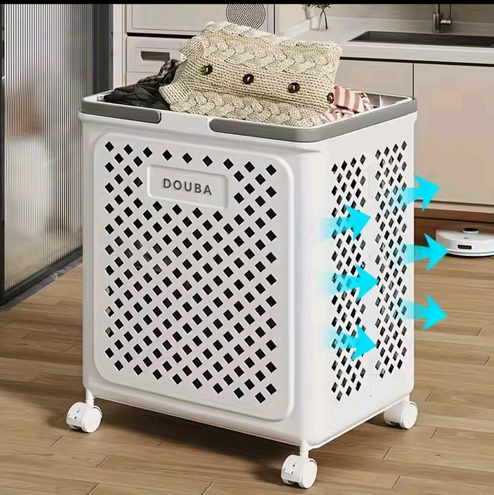 Large Capacity Foldable Laundry Trolly