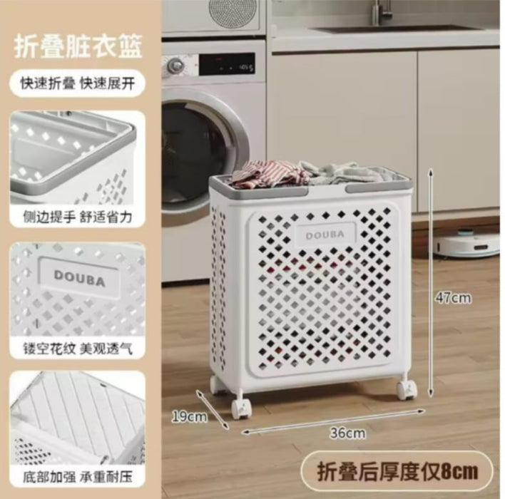 Large Capacity Foldable Laundry Trolly