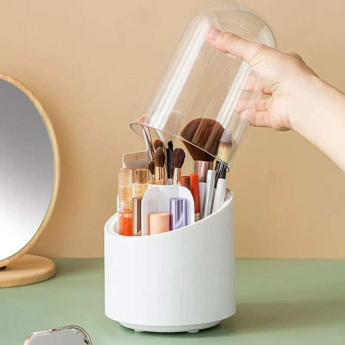 Rotating Makeup Brush Storage Box