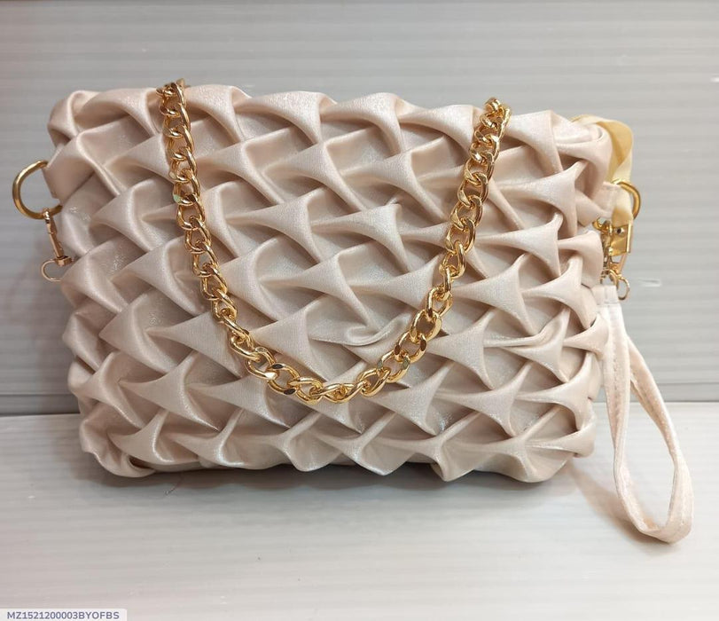 Luxe Twist Satin Clutch Bag