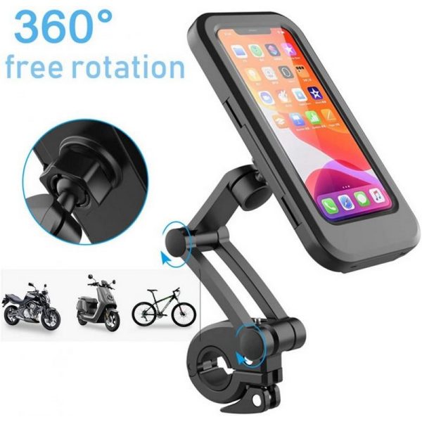 Waterproof Magnetic Bicycle Mobile Phone Holder with 360° Rotation