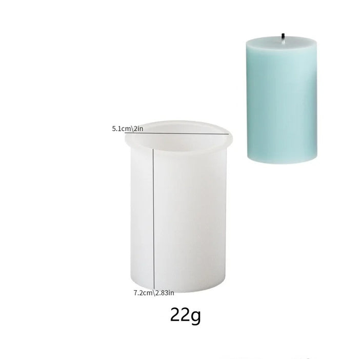 3D Geometric Silicone Candle Mold Texture Cylindrical Soap Mold DIY Nordic