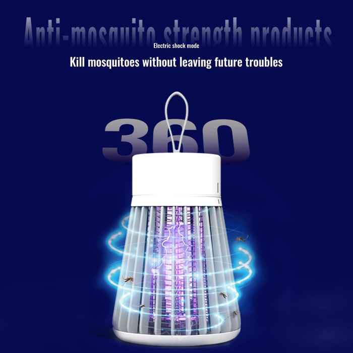 Electric mosquito killer lamp, 2-in-1 insect trap, USB, with LED light, for bedroom