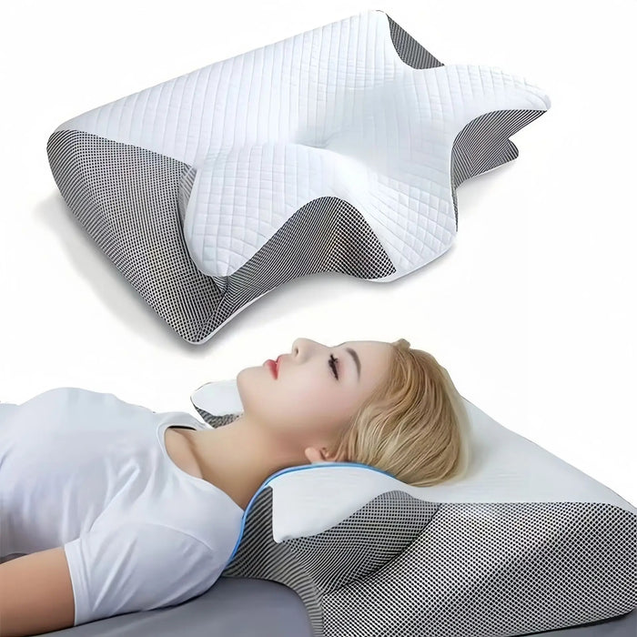 Butterfly Memory Foam Cervical Pillow Slow Rebound Ergonomic Contour Orthopedic