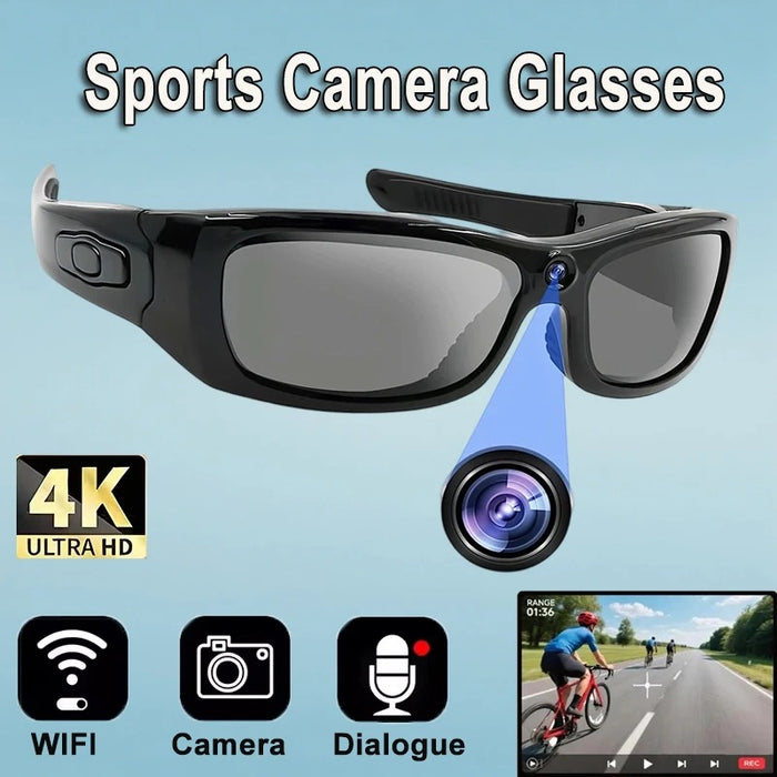 New HD Camera Glasses Wearable Polarized Lens DVR Video Surveillance Security Protection Video Cam