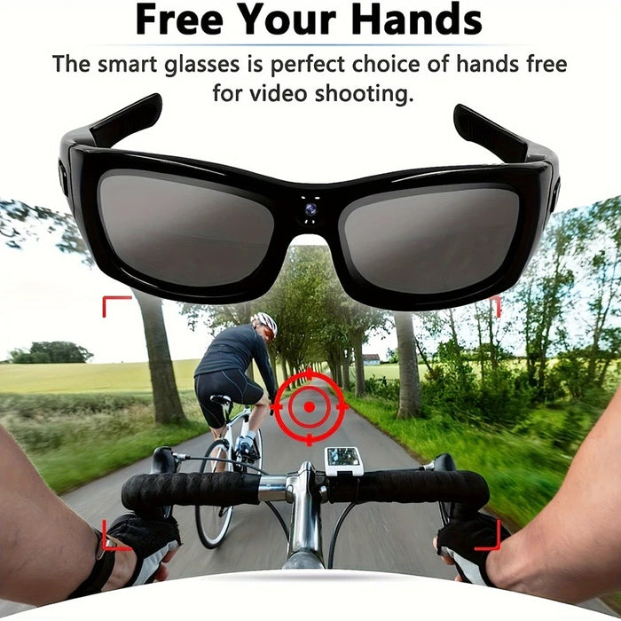 New HD Camera Glasses Wearable Polarized Lens DVR Video Surveillance Security Protection Video Cam