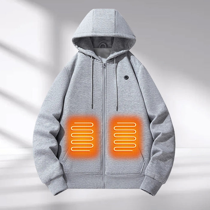Men'S Heated Hoodie Three Temperature Control Intelligent Heat Warm Men
