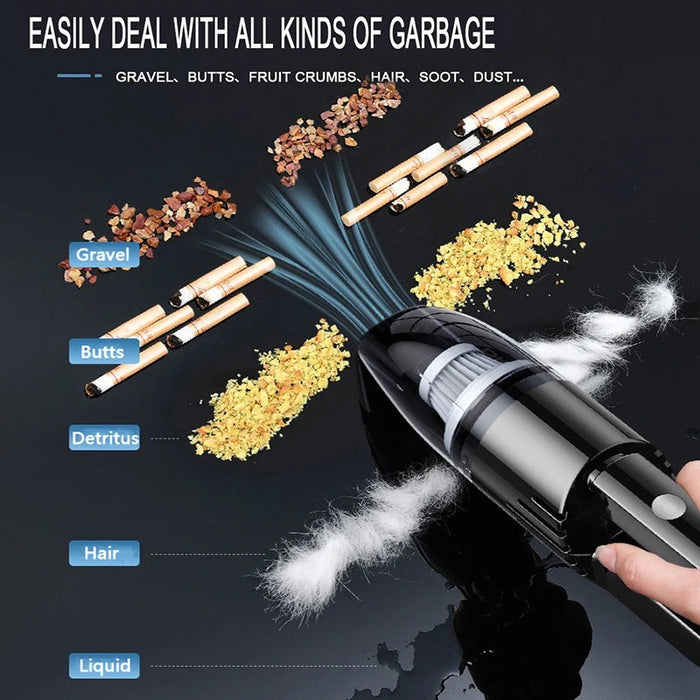 EAFC Handheld Car Vacuum Cleaner 6KPa Portable Mini Vacuum Cleaner Work