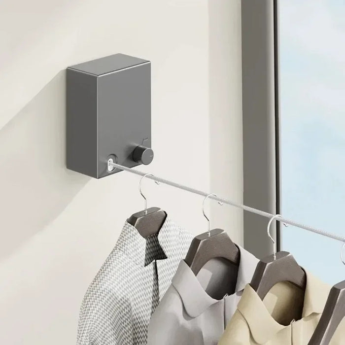 Retractable Clothesline Stainless Seel Pull-Out Clothes-Drying Machine Rope Space-Saving