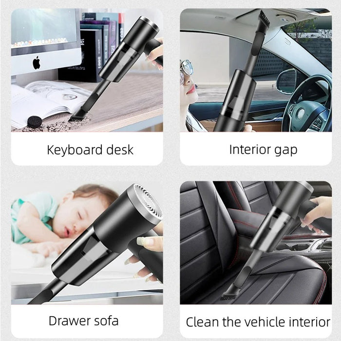 9000Pa Wireless Car Vacuum Cleaner Cordless Handheld Auto Vacuum Home & Car Dual Use Mini Vacuum Cleaner