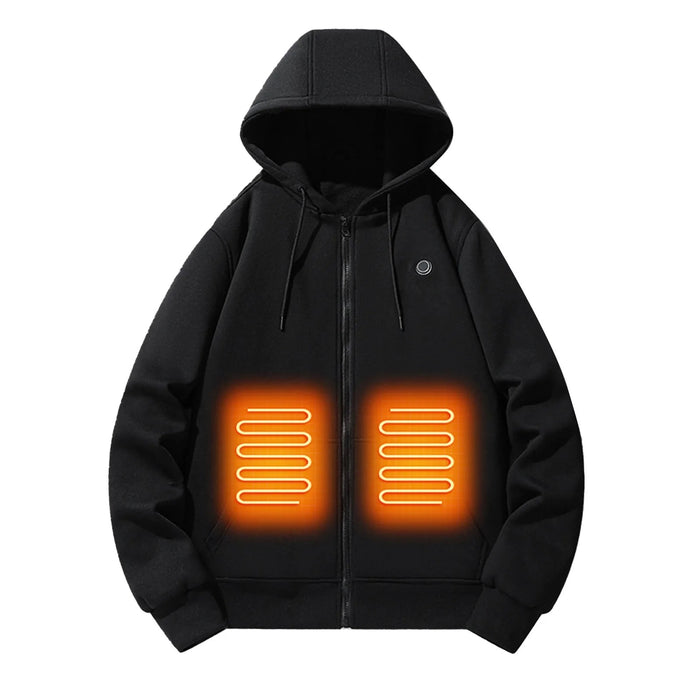 Men'S Heated Hoodie Three Temperature Control Intelligent Heat Warm Men