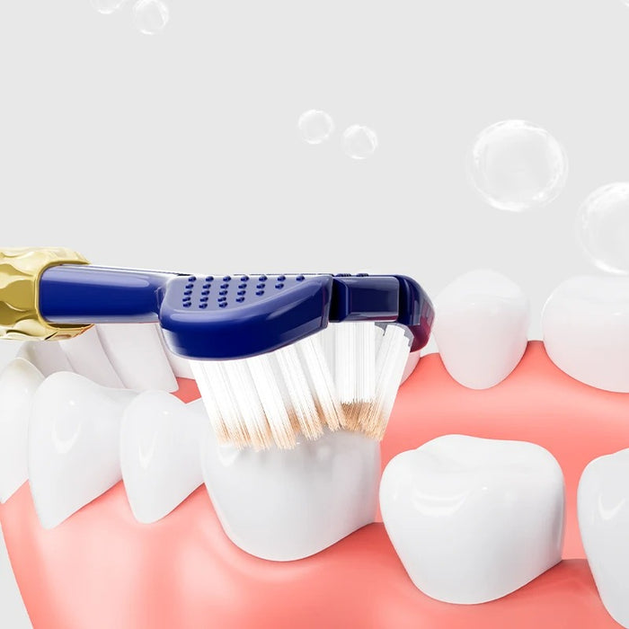 6-Pack of High-End Soft-Bristle Three-Sided Toothbrushes for Adults