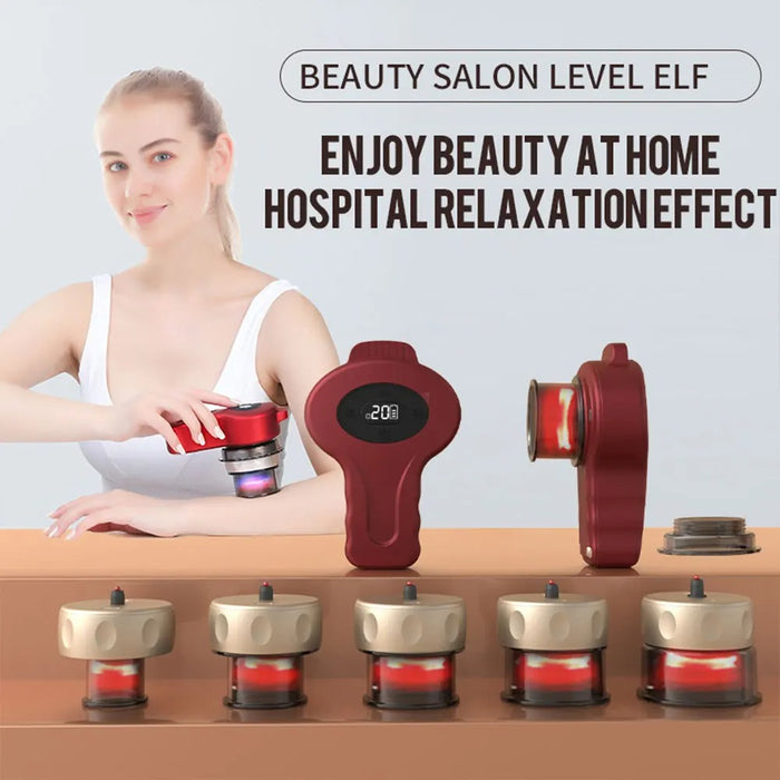 Breathing Electric Cupping Device Back Shoulder and Neck Physical Therapy