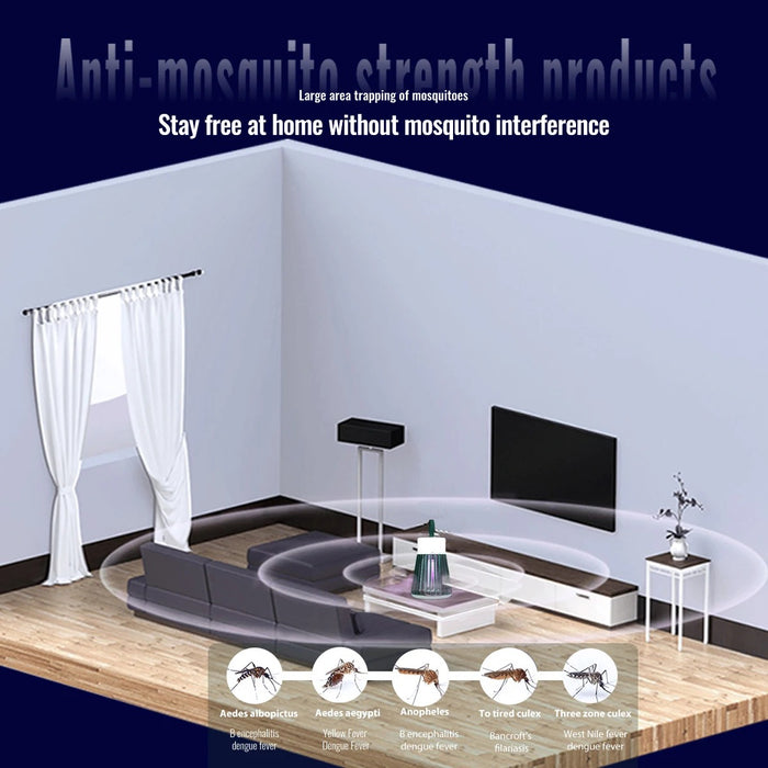 Electric mosquito killer lamp, 2-in-1 insect trap, USB, with LED light, for bedroom