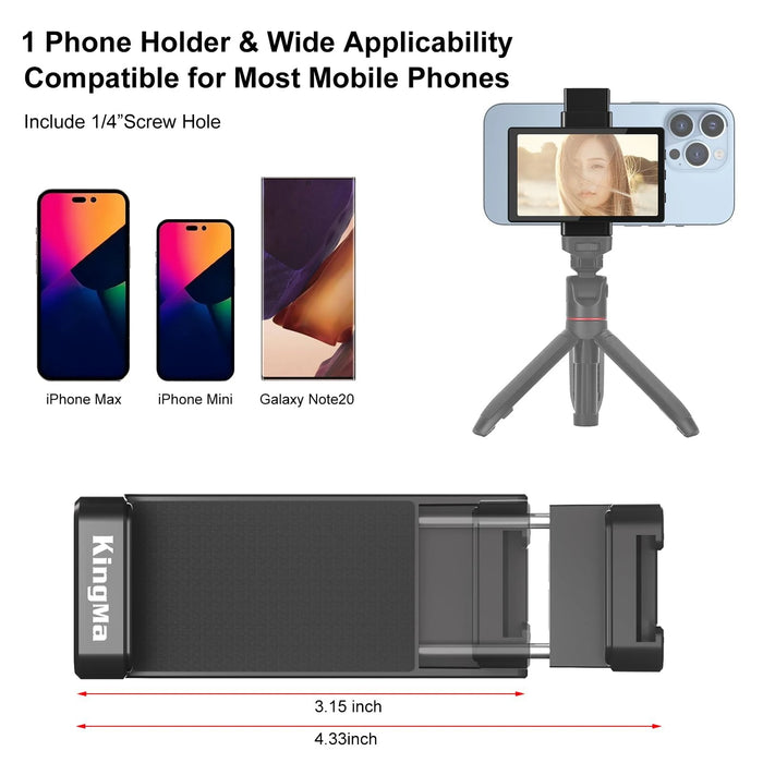 Kingma Vlog Selfie Phone Monitor Screen, Phone Rear Camera Selfie
