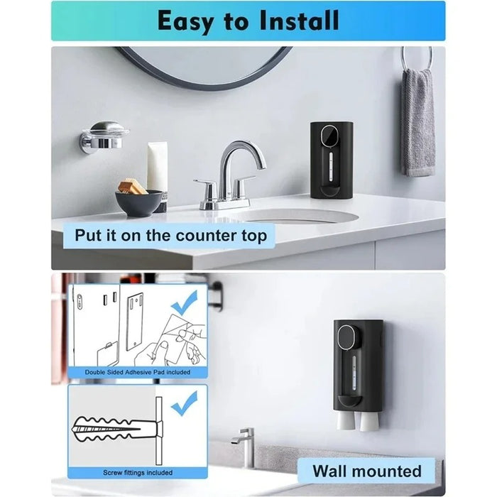 New Mouthwash Dispenser Fast Induction Mouth Rinser with Magnetic Cups Care