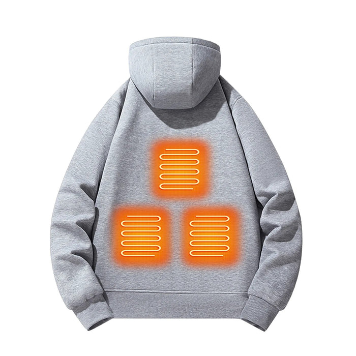 Men'S Heated Hoodie Three Temperature Control Intelligent Heat Warm Men