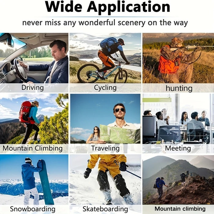 New HD Camera Glasses Wearable Polarized Lens DVR Video Surveillance Security Protection Video Cam