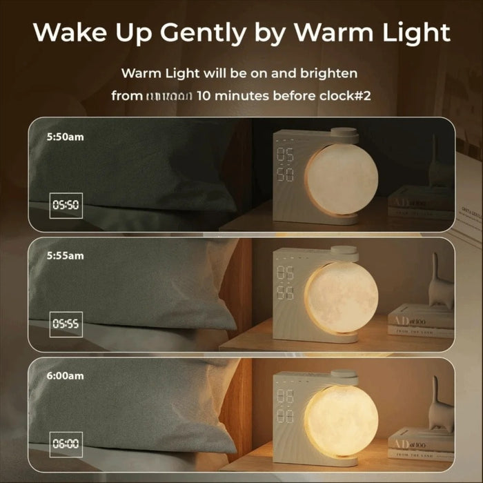 10 Light Effects Sunrise Alarm Clock 10 Sleep Nature Sounds 30/60/90 Timer