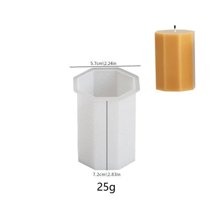 3D Geometric Silicone Candle Mold Texture Cylindrical Soap Mold DIY Nordic