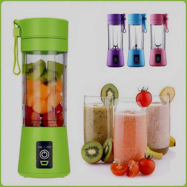 Six Blade Portable USB Rechargeable Electric Juicer Blender Bottle