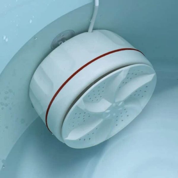Portable USB Travel Washer – Ultrasonic Rotating Turbine Mini Washing Machine for Socks, Underwear, Dishes & Clothes